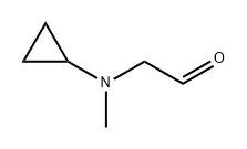 Acetaldehyde, 2-(cyclopropylmethylamino)- Structural
