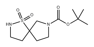 tert-Butyl 1-thia-2,7-diazaspiro[4.4]nonane-7-carboxylate 1,1-dioxide Structural