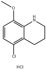Quinoline, 5-chloro-1,2,3,4-tetrahydro-8-methoxy-, hydrochloride (1:1) Structural