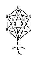 Dodecaborate(2-), dodecahydro-, hydrogen, compd. with N,N-diethylethanamine (1:2:2) Structural