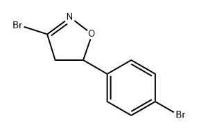Isoxazole, 3-bromo-5-(4-bromophenyl)-4,-?dihydro- Structural
