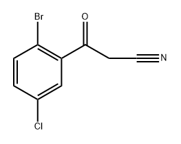 Benzenepropanenitrile, 2-bromo-5-chloro-β-oxo- Structural