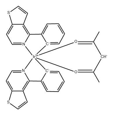 IridiuM(III) bis(4-phenylthieno[3,2-c]pyridinato-N,C2')acetylacetonate Structural