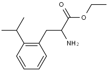 2-Amino-3-(2-isopropyl-phenyl)-propionic acid ethyl ester Structural