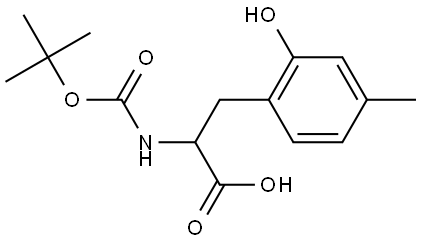 2-{[(tert-butoxy)carbonyl]amino}-3-(2-hydroxy-4-methylphenyl)propanoic acid Structural