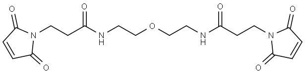 N,N'-(oxybis(ethane-2,1-diyl))bis(3-(2,5-dioxo-2,5-dihydro-1H-pyrrol-1-yl)propanamide) Structural