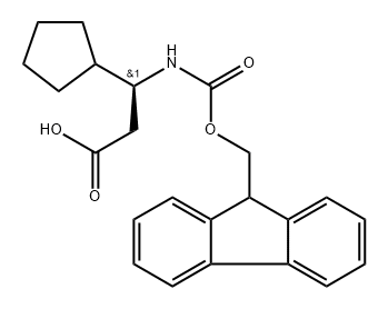 Cyclopentanepropanoic acid, β-[[(9H-fluoren-9-ylmethoxy)carbonyl]amino]-, (βS)-
