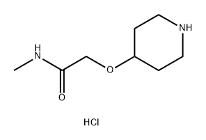 Acetamide, N-methyl-2-(4-piperidinyloxy)-, hydrochloride (1:1) Structural