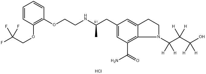 Silodosin  D6 DiHCl Structural