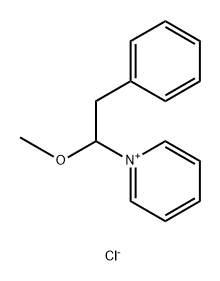 Pyridinium, 1-(1-methoxy-2-phenylethyl)-, chloride (1:1) Structural