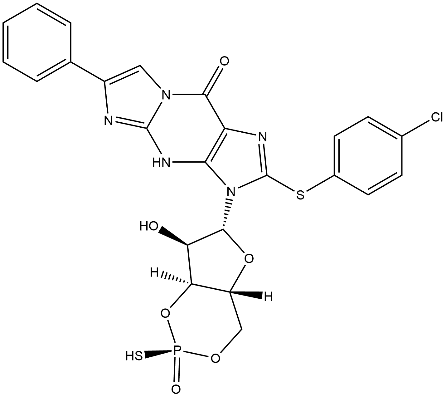 Rp-8-pCPT-PET-cGMPS Structural