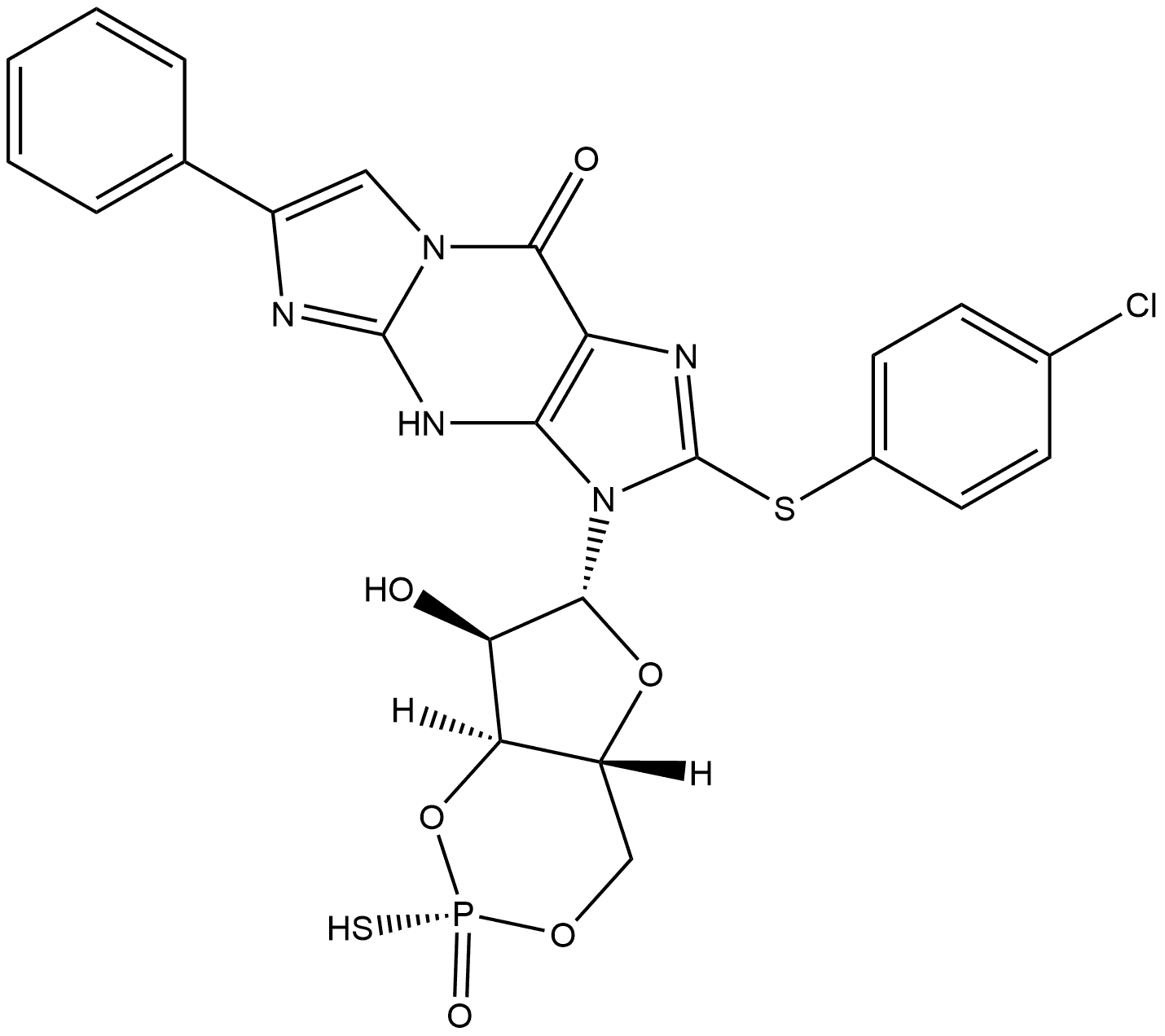 Sp-8-pCPT-PET-cGMPS Structural