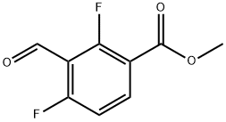 Methyl 2,4-difluoro-3-formylbenzoate Structural