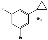 l-(3, 5- DIBROMOPHENYL)CYCLOPROPAN- 1-AMINE Structural