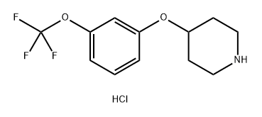 Piperidine, 4-[3-(trifluoromethoxy)phenoxy]-, hydrochloride (1:1) Structural
