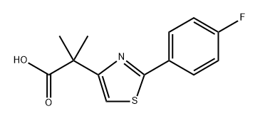 4-?Thiazoleacetic acid, 2-?(4-?fluorophenyl)?-?α,?α-?dimethyl- Structural