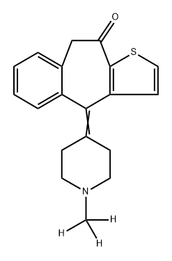 Ketotifen-D3 Structural