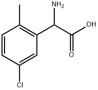 Benzeneacetic acid, α-amino-5-chloro-2-methyl- Structural
