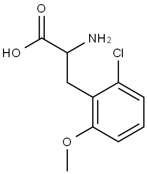 2-amino-3-(2-chloro-6-methoxyphenyl)propanoic acid Structural