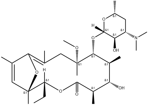 3-O-De(2,6-dideoxy-3-C-Methyl-3-O-Methyl-α-L-ribo-hexopyranosyl)-8,9,10,11-tetradehydro-9-deoxo-11,12-dideoxy-9,12-epoxy-6-O-MethylerythroMycin