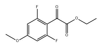 ethyl 2-(2,6-difluoro-4-methoxyphenyl)-2-oxoacetate Structural