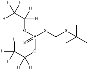 Terbufos-d10 (O,O-diethyl-d10) Structural