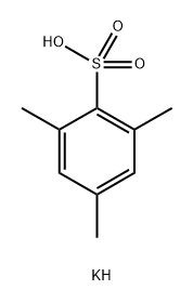 Benzenesulfonic acid, 2,4,6-trimethyl-, potassium salt (1:1) Structural