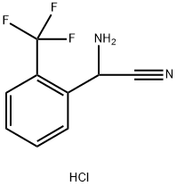 Benzeneacetonitrile, α-amino-2-(trifluoromethyl)-, hydrochloride (1:1) Structural