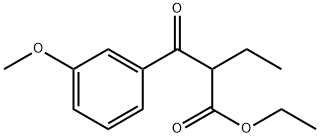 Benzenepropanoic acid, α-ethyl-3-methoxy-β-oxo-, ethyl ester Structural