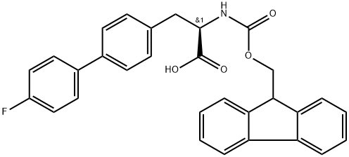 Fmoc-4-(4-fluorophenyl)-D-phenylalanine Structural