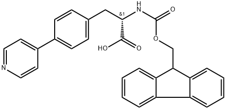 Fmoc-L-4-Phe(4-Pyridynl)-OH Structural