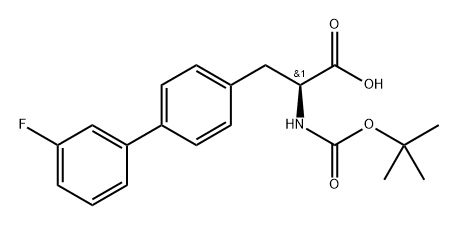 Boc-4-(3-fluorophenyl)-L-phenylalanine Structural