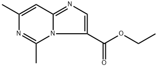 Imidazo[1,2-c]pyrimidine-3-carboxylic acid, 5,7-dimethyl-, ethyl ester Structural