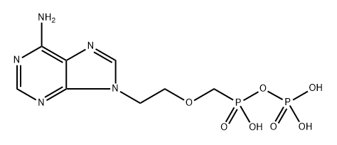 Isohypophosphoric acid, P'-[[2-(6-amino-9H-purin-9-yl)ethoxy]methyl]- Structural