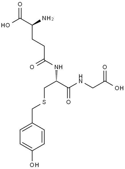 L-γ-Glutamyl-S-[(4-hydroxyphenyl)methyl]-L-cysteinylglycine Structural
