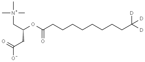 Decanoyl-L-carnitine-d3 HCl (N-methyl-d3)Q: What is 
Decanoyl-L-carnitine-d3 HCl (N-methyl-d3) Q: What is the CAS Number of 
Decanoyl-L-carnitine-d3 HCl (N-methyl-d3) Structural