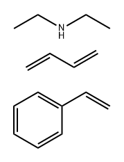 Ethanamine, N-ethyl-, compds. with maleated oligomeric polybutadiene-styrene polymer