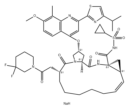 Deldeprevir sodium Structural