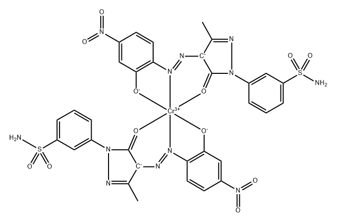 Chromate(1-), bis[3-[4,5-dihydro-4-[[2-(hydroxy-κO)-4-nitrophenyl]azo-κN2]-3-methyl-5-(oxo-κO)-1H-pyrazol-1-yl]benzenesulfonamidato(2-)]-