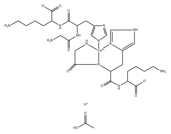 Prezatide copper acetate Structural