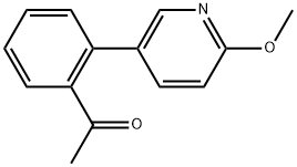 Ethanone, 1-[2-(6-methoxy-3-pyridinyl)phenyl]- Structural