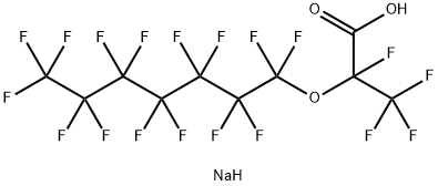 Sodium 2-(perfluoroheptyloxy)tetrafluoropropionate Structural