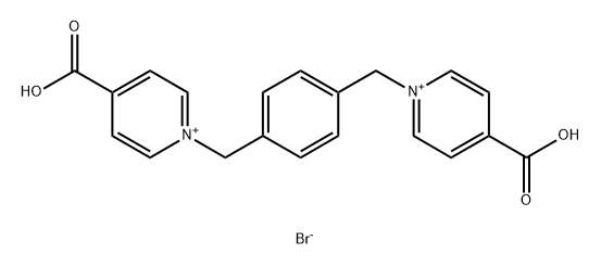 Pyridinium, 1,1'-[1,4-phenylenebis(methylene)]bis[4-carboxy-, bromide (1:2) Structural