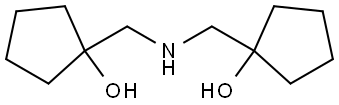 1-[[(1-hydroxycyclopentyl)methylamino]methyl]cyclopentanol Structural