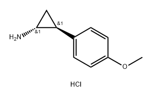 rac-(1R,2S)-2-(4-methoxyphenyl)cyclopropan-1-amine hydrochloride Structural