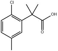 Benzeneacetic acid, 2-chloro-α,α,5-trimethyl- Structural