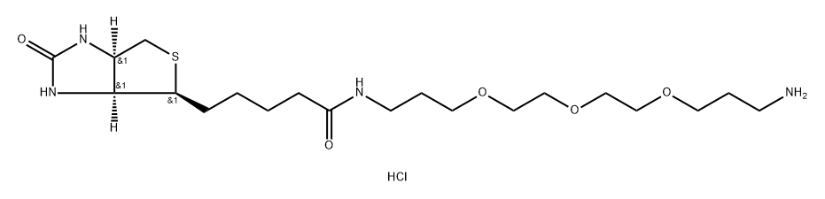N-[3-[2-[2-(3-Aminopropoxy)ethoxy]ethoxy]propyl]-biotinamide HCl Structural
