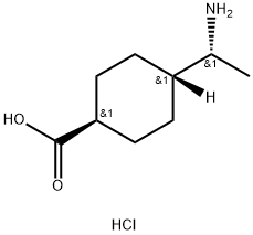 trans-(R)-4-(1-aminoethyl)cyclohexanecarboxylic acid hydrochloride Structural