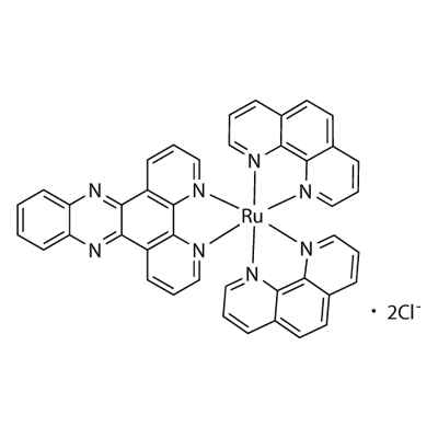 Ruthenium(2 ), (dipyrido[3,2-a:2',3'-c]phenazine-κN4,κN5)bis(1,10-phenanthroline-κN1,κN10)-, chloride (1:2) Structural