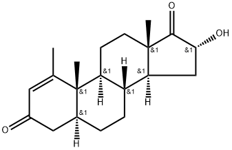 Androst-1-ene-3,17-dione, 16-hydroxy-1-methyl-, (5α,16α)- Structural